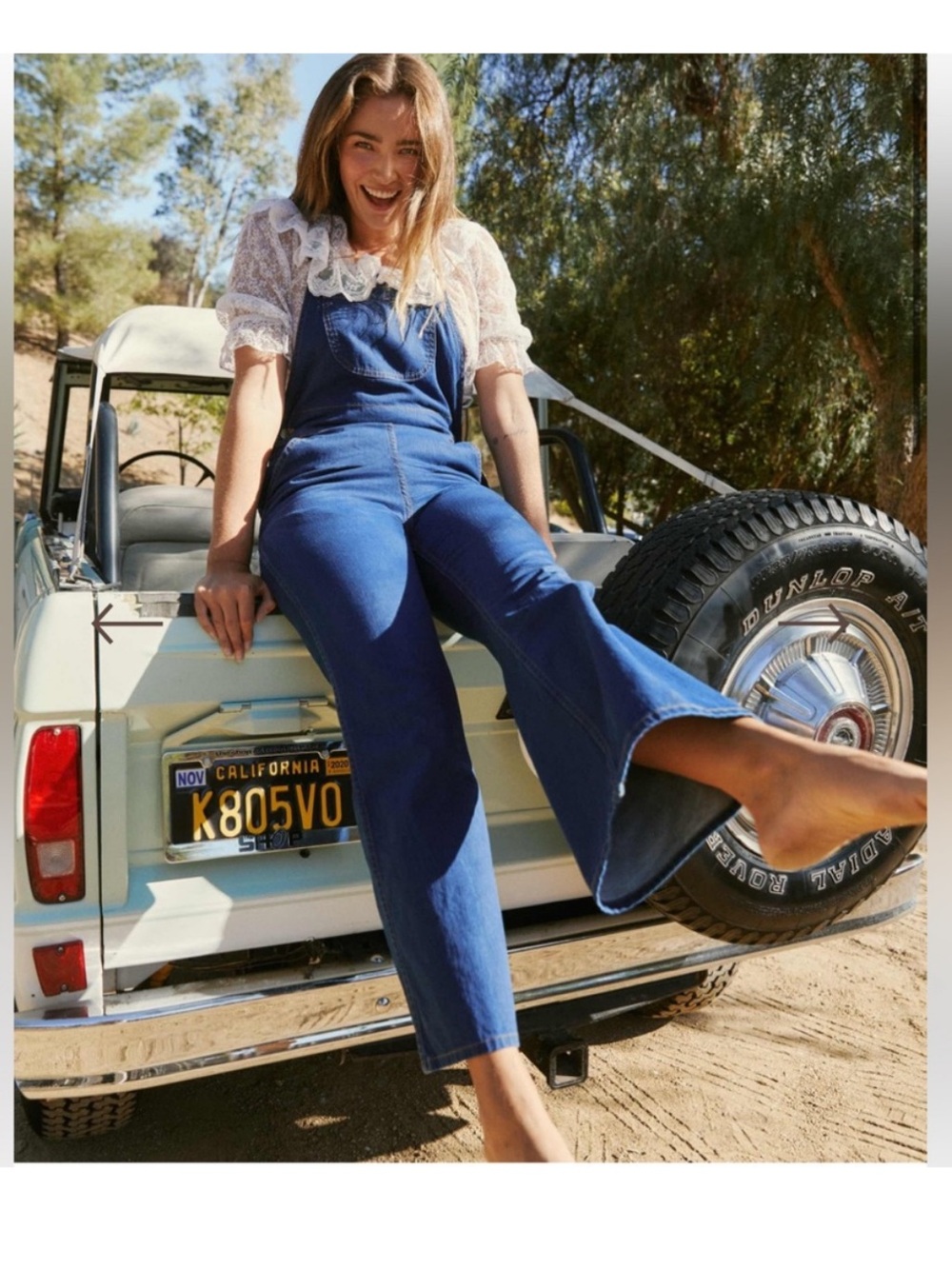 Christy Dawn The Billy Overalls in Cobalt Blue 24